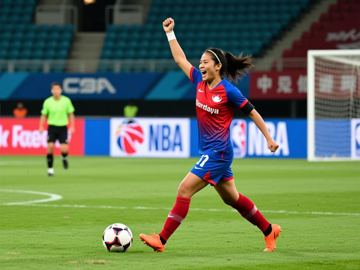 尼泊尔女足球员在比赛中取得胜利